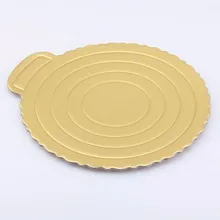 50 шт./лот 10 дюймов круглый торт картонная коробка для торта креативный Золотой Нижний Кронштейн