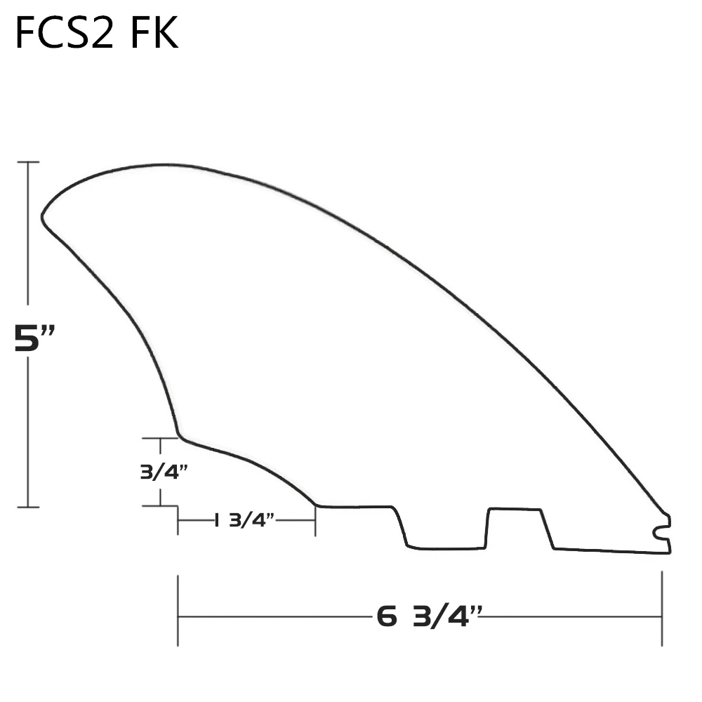 Доска для серфинга FCS2 плавник с двойным плавником + Килевой набор плавников
