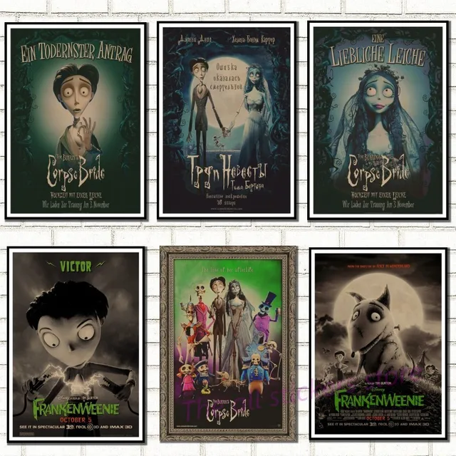 Special Price Tim Burton movie posters.The Corpse Bride. Vintage Retro Matte Kraft Paper Antique Poster Wall Sticker Home Decora/8007 Special Price Tim Burton movie posters.The Corpse Bride. Vintage Retro Matte Kraft Paper Antique Poster Wall Sticker Home Decora/8007