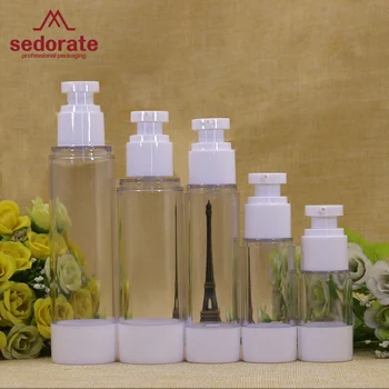 

Sedorate 30 pcs/Lot Airless Pump Bottles 15ML 30ML 50ML 80ML 100MLl AS Bottle For Lotion Cosmetic Containers JX022