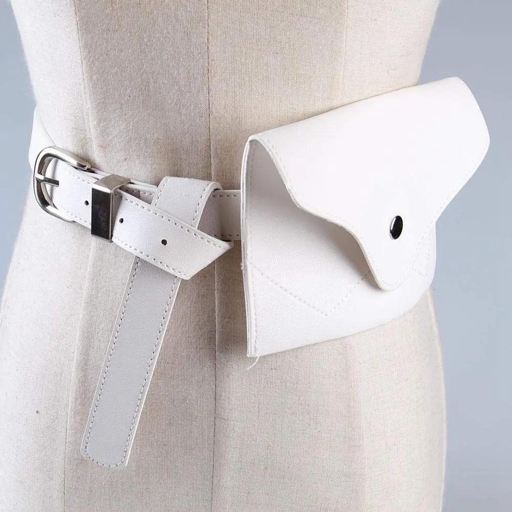 

LJL Women Fanny Pack, PU Leather Fanny Pack With Removable Belt Waist Pouch Fashion Girls Belt Bum Fanny Bag