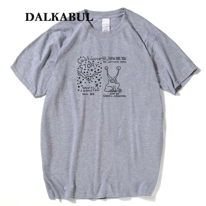 Курт Кобейн футболка Для мужчин Даниэль Джонстон группа панк-рок футболка Здравствуйте как вы письмо футболки Для женщин хлопок O шеи T-S Здравствуйте rt - Цвет: 11
