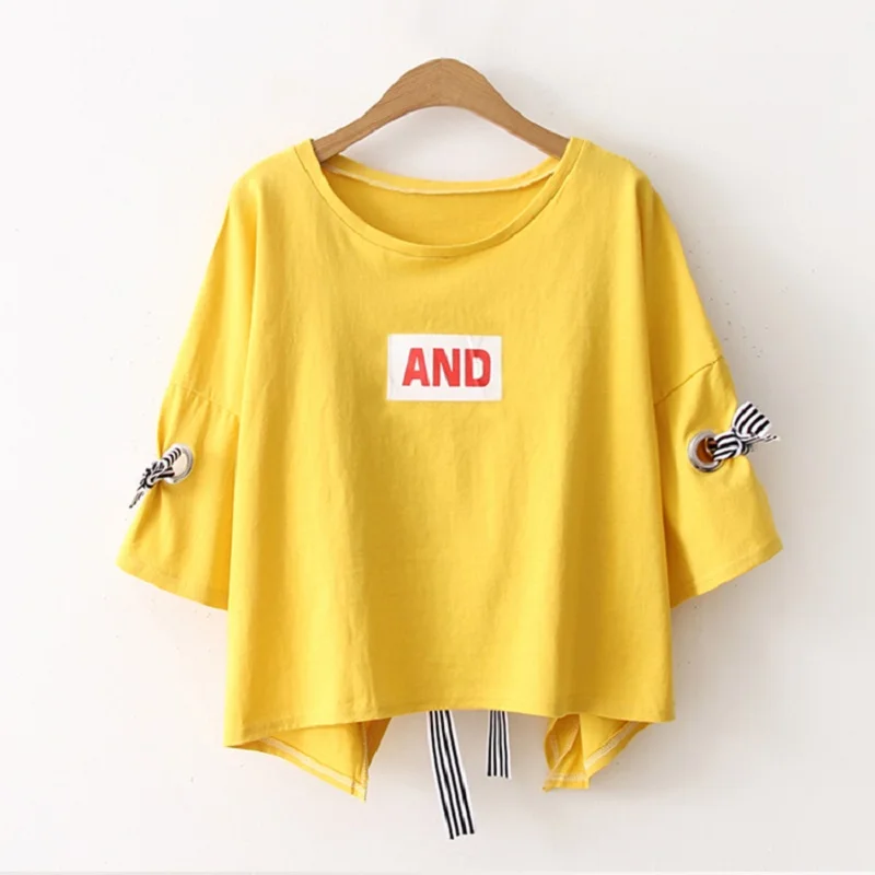 

2019 summer casual cool t-shirts for women short T-shirts O-neck short sleeve letter print tops female Tees Harajuku style