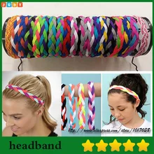 Бейсбол Софтбол спортивная повязка на голову набор эластичный нейлон для девочек Плетеный мини нескользящие повязки для волос оставаться на месте держать ваше внимание