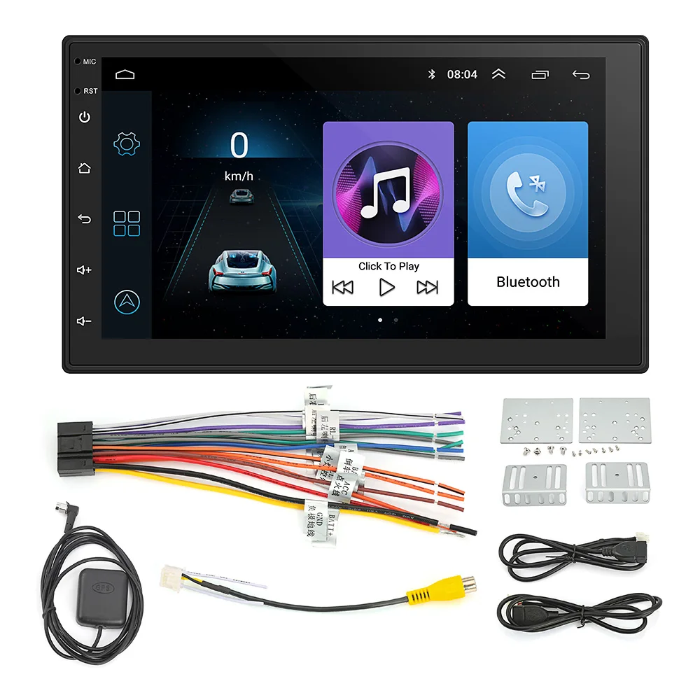 

2 Din Universal Car Radio GPS Navigation Android Car Bluetooth 7" HD Touch Screen MP5 Player WIFI 16G Memory Car Multimedia
