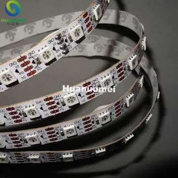 

addressable 5m 60LEDs/m DC5V WS2813 RGB led pixel strip,NON-waterproof,with 60pixels/M;WHITE PCB