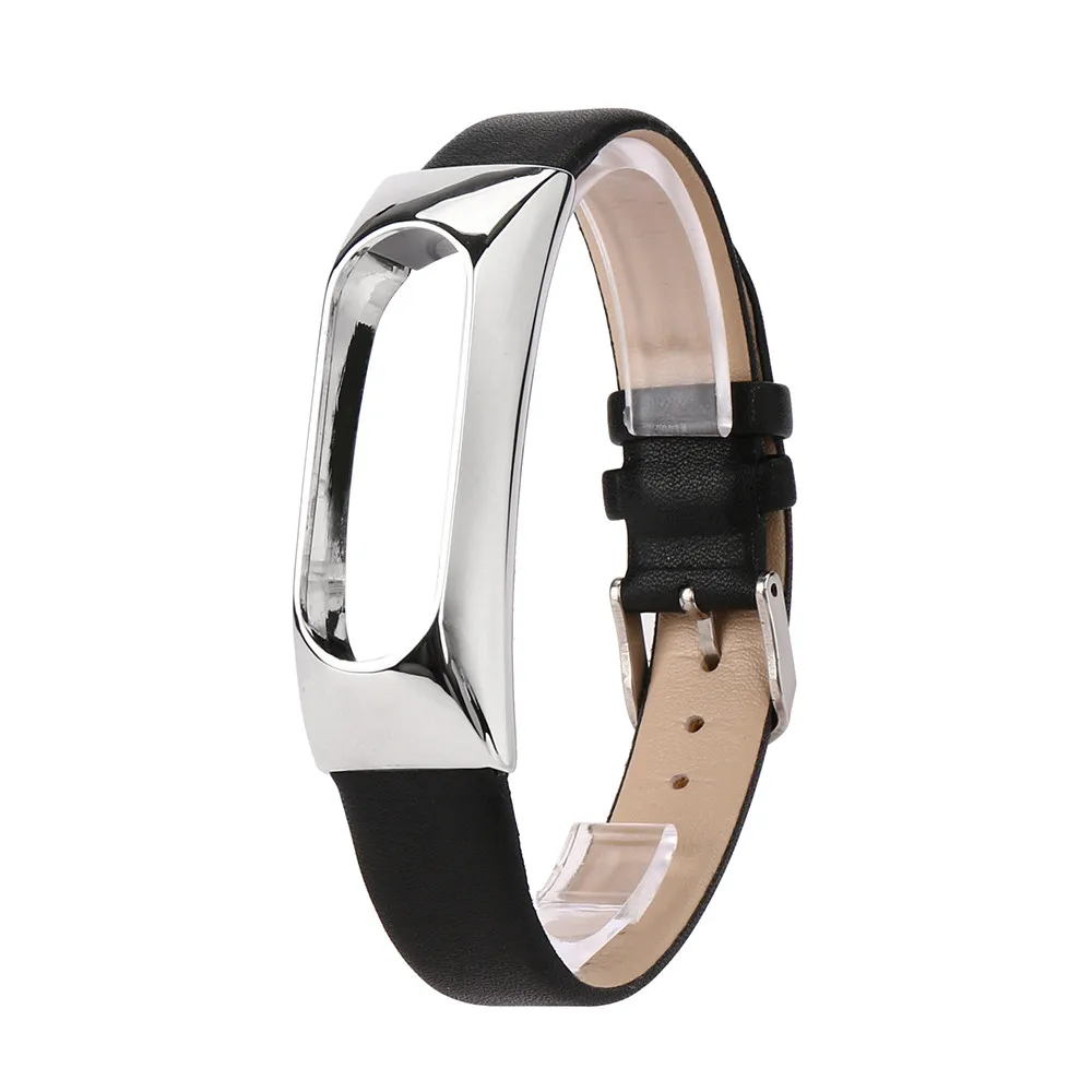 

GEMIXI Replacement Wristband Band Strap + Metal Case Cover For Xiaomi Mi Band 2 Bracelet Aug9 p30