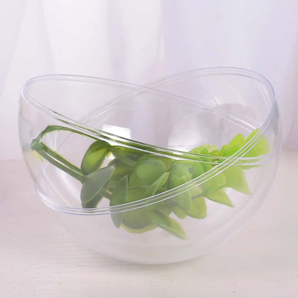 Bola de adornos rellenables de plástico transparente un paquete de 6 adornos individuales para Navidad, fiesta de cumpleaños, decoración de boda Bola de adornos rellenables de plástico transparente un paquete de 6 adornos individuales para Navidad, fiesta de cumpleaños, decoración de boda