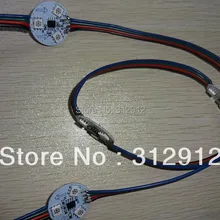 Для выведения токсинов, 40 шт DC12V WS2811 цифровой печатной платы, не обладает водонепроницаемостью; 6 шт 5050 SMD RGB светодиодный; для очень больших и больших стандартных; 25 мм диаметр