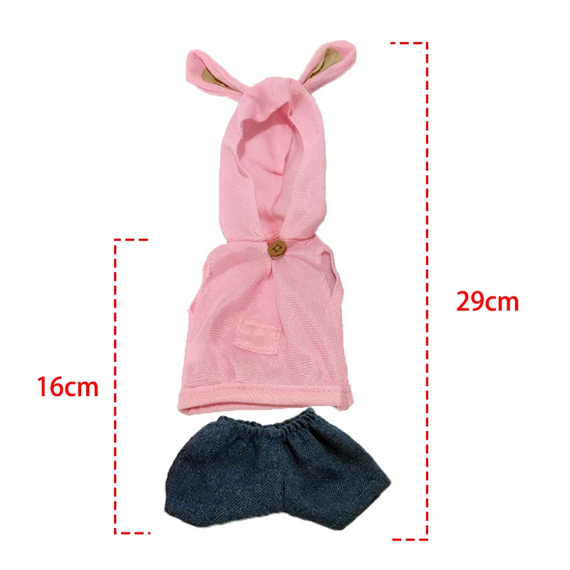 30cm Doll Clothes for Rabbit/Cat/Bear Plush Toys Soft Suit Sweater Clothes Accessories for 1/6 BJD Dolls Baby Girls Gifts 14