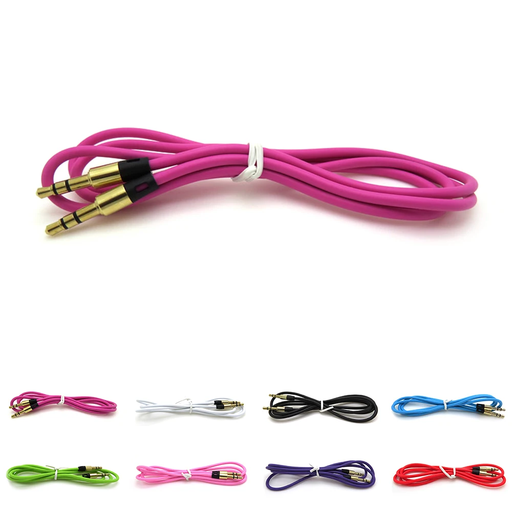 1PC Audio Cables 1M Universal Gold Plated Auxiliary Audio Stereo Cable