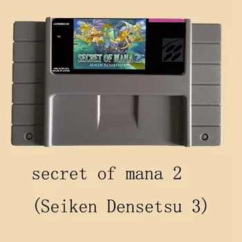 

Secret of mana 2 Seiken Densetsu 3 16 bit Big Gray Game Card For NTSC Game Player Drop Shipping