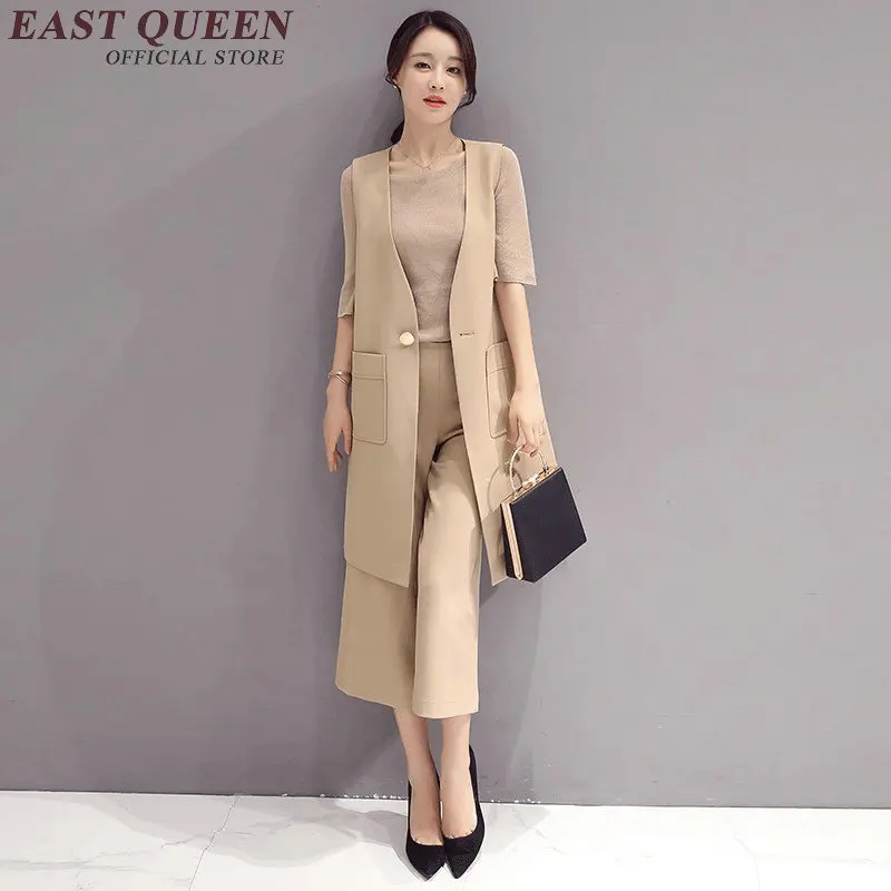 Pantalon 1 Ensembles Ensemble Pièces Femmes 2018 Gilet Dd010 Mode Automne 2 Costumes Deux C WU7WqnHX