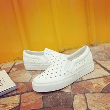 2016 New Fashion Causal Flats women Lace Shoes Platform Height Increasing Women Shoes Rhinestone High Heels Shoes Free Shipping