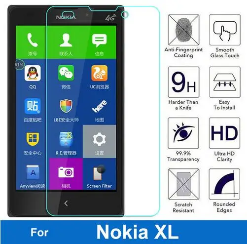 For Nokia XL Tempered Glass Original 9H Protective Film Explosion-proof Screen Protector for 4G 1030 1061 Cover Guard | Мобильные