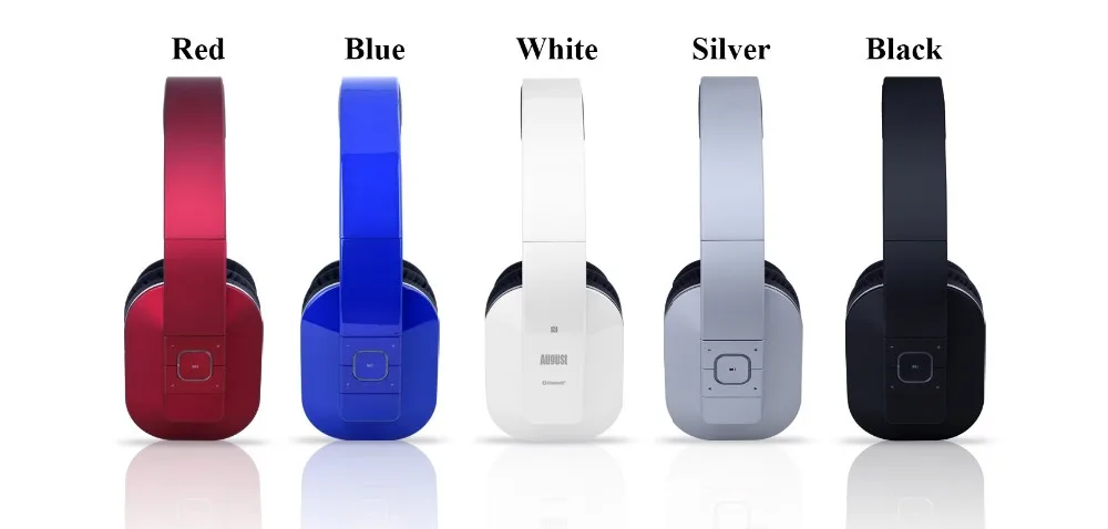 August EP650 беспроводные Bluetooth-наушники с функцией NFC, aptX, Multipoint, микрофоном и аудиовходом 3,5мм для смартфона, компьютера, ТВ