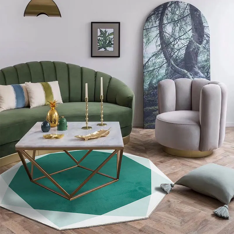 

Nordic round carpet Creative design coffee table blanket Modern Simple basket swivel chair Mat/Rug Child bedroom bedside Carpets