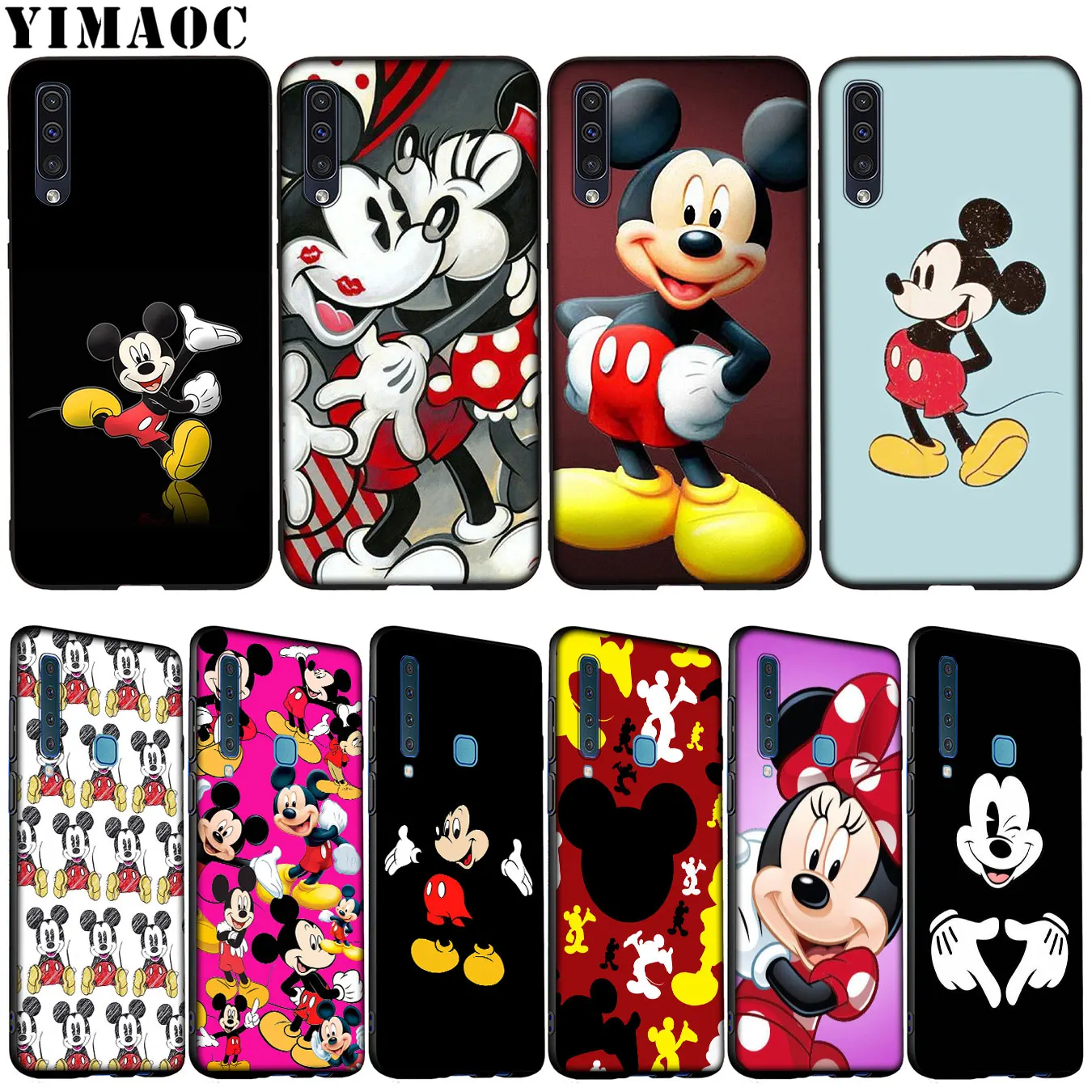 

YIMAOC mickey minnie Cartoon mouse Soft Silicone Case for Samsung Galaxy A70 A60 A50 A40 A30 A20 A10 A10S A20S A30S A40S A50S