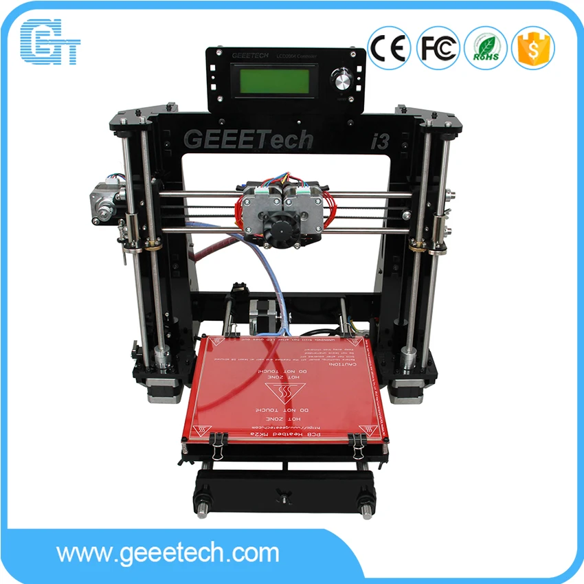 

Geeetech I3 Pro C 3D Printer Double Nozzles Dual Extruders DIY Printing Kits Reprap Pursa I3 Free LCD2004