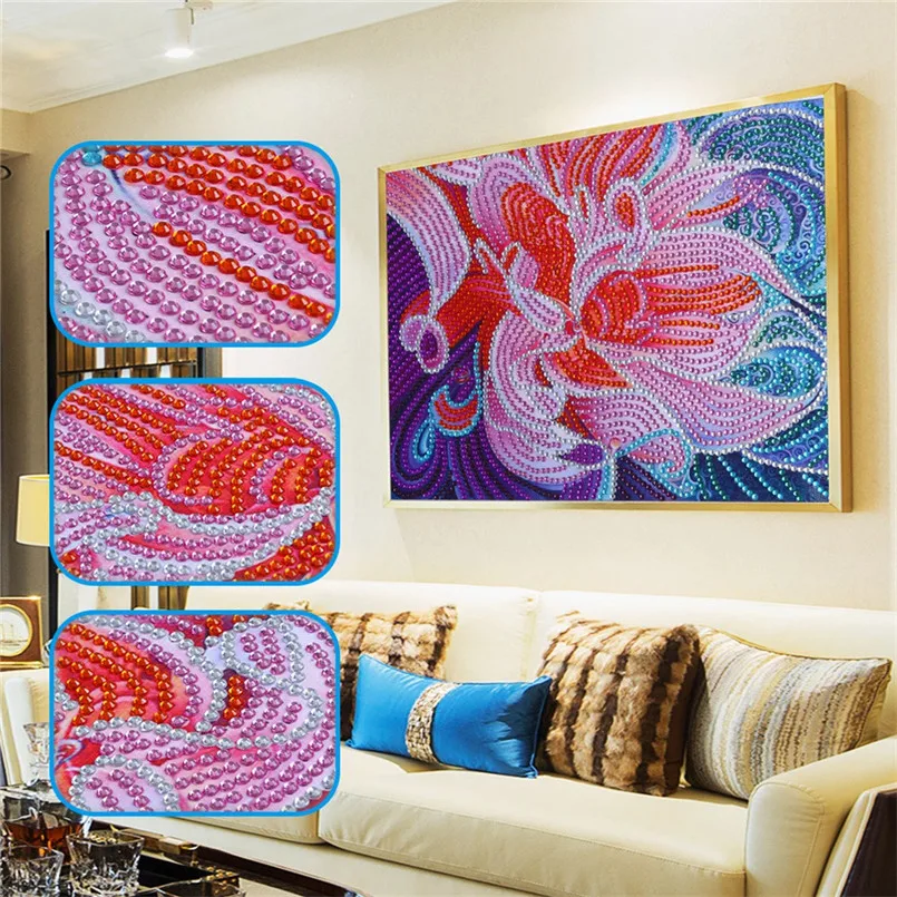 Special Shaped Diamond Painting DIY 5D Partial Drill Cross Stitch Kits Crystal Rhinestone Of Picture Serial Diamond #3A08 (17)