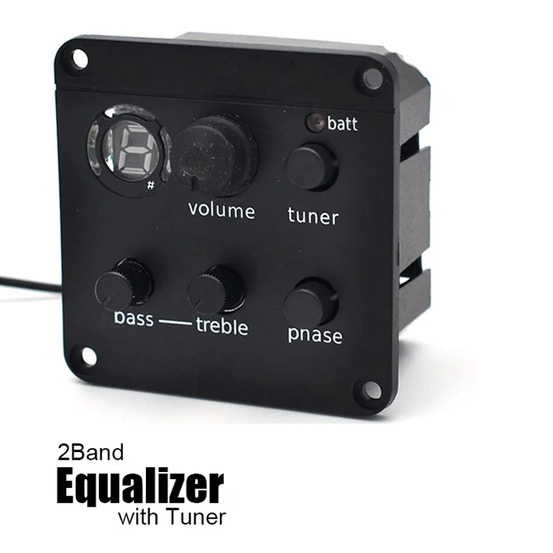 

2 Band EQ with Tuner Guitar Pickups For Acoustic Guitar Pickup Preamp