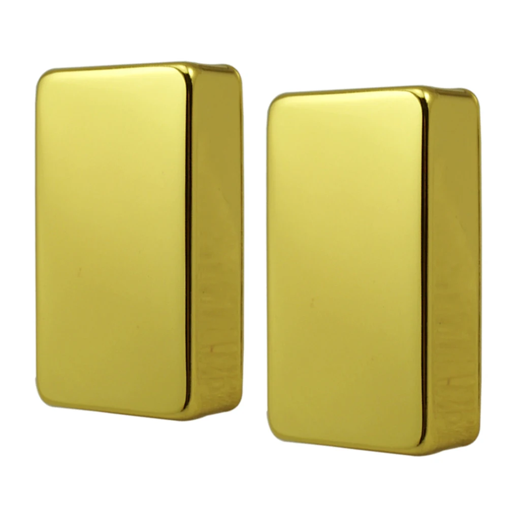 2pcs Sealed Brass Humbucker Pickup Cover for Electric Guitar Musical Replacement Parts