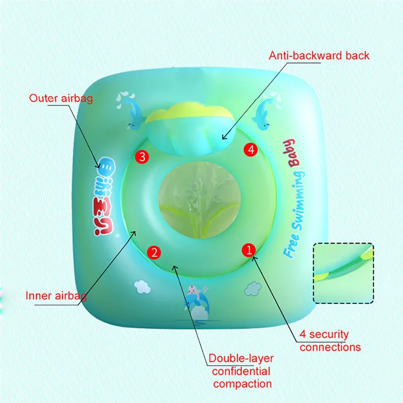 Детское плавание кольцо Плавающие дети талии надувные поплавки бассейн игрушка для ванной и бассейнов Плавать Тренер челнока