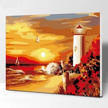 Dusk Gold Apple и накидка Tianya DIY картина по номерам ручная роспись маслом гостиная домашнее произведение искусства, Декор настенный