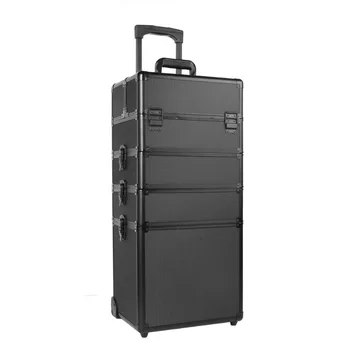 

Trolley 5 in 1 Large Space Storage Beauty Box Make up Nail Cosmetic Vanity Case black