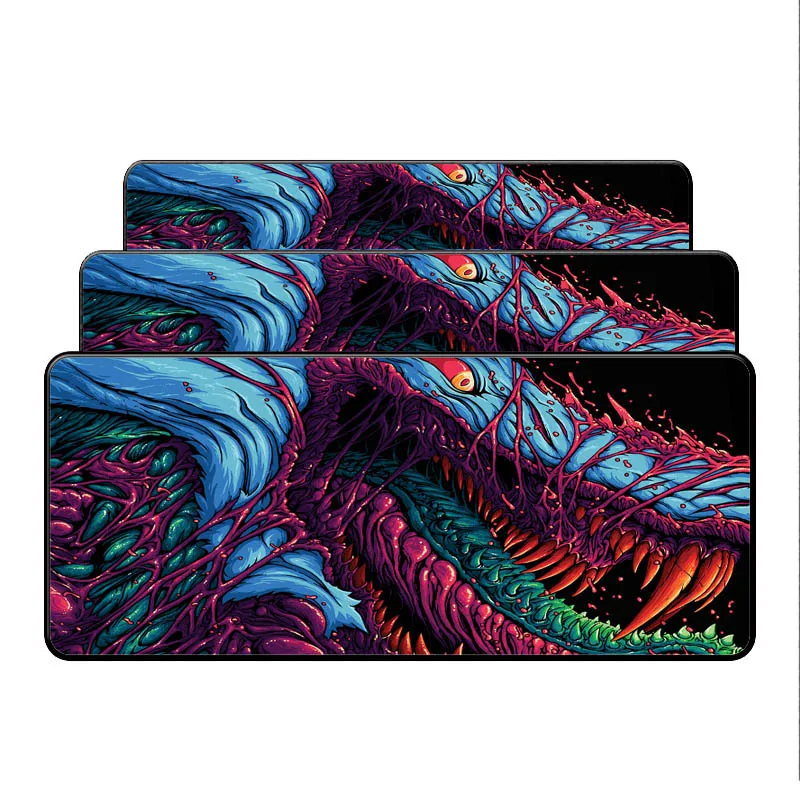 Mairuige fire Hyper beast CS GO Gaming Mouse Pad Locking Edge Large Mouse Mat PC Computer Laptop Mo