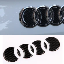 

Car-styling Carbon Fiber Rear Trunk Badge Emblem Decal Sticker for Audi A3 A4 A6 Q3 Q5 Q7 Exterior Accessory