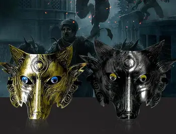 

Samurai Wolf Head Cosplay Mask Halloween Party Prom Masquerade Man Birthday Bachelor Steampunk Cosplay MasksFancy Dress favors