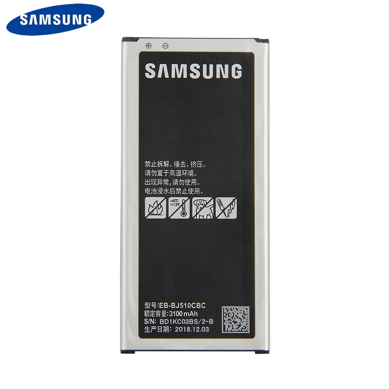 Сменный аккумулятор для телефона EB-BJ510CBC для samsung GALAXY версия J510 j5109 j5108 J5 EB-BJ510CBE аккумулятор 3100 мАч