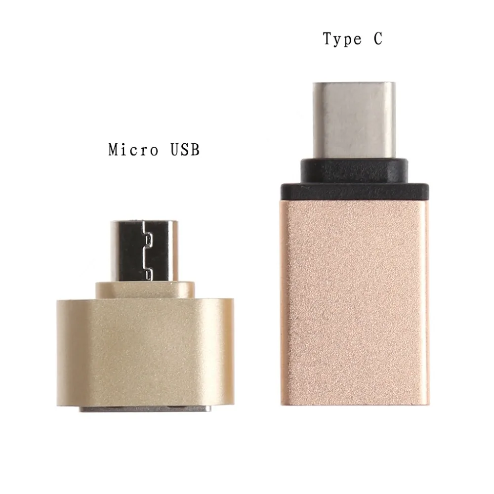 1 пара микро USB и 3 Type C OTG папа к 0 тип A Женский адаптер конвертер для Android телефона