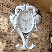 Decoration Art quartz watches New European style luxury watches are art clock mute quartz clock clock watch elephant bedroom