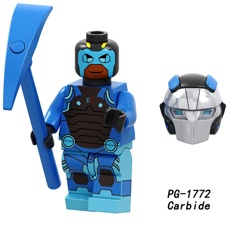 Строительные блоки по умолчанию кожа № 1 Omega трекер синий Лидер команды Battlehawk модель фигурки Кирпичи Детские Подарочные игрушки PG8202