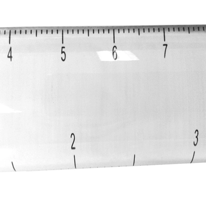 Портативная ручная линейка 2x Лупа 6 дюймов с 140 мм шкалой акриловое увеличительное стекло с узкой направляющей в центре
