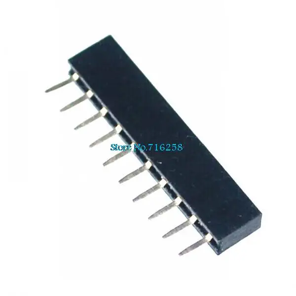 

100 Pcs Per Lot 2mm Pitch 10 Pin Female Single Row Straight Pin Header Strip
