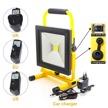 

Free shipping 30W Led Portable Spotlight Work Light Rechargeable Emergency Outdoor Lights For Hunting Camping Fishing Led Lamp