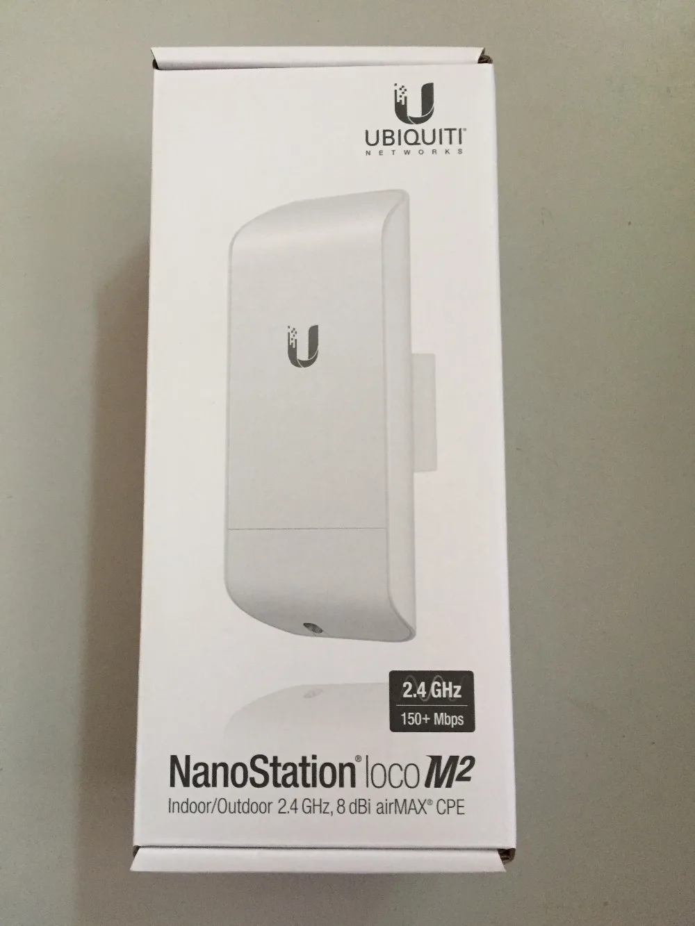 Ubiquiti NanoStation locoM2 2,4 ГГц беспроводной сетевой мост airMax 8dBi CPE в пределах 1 км(только один! Необходимо использовать с двумя