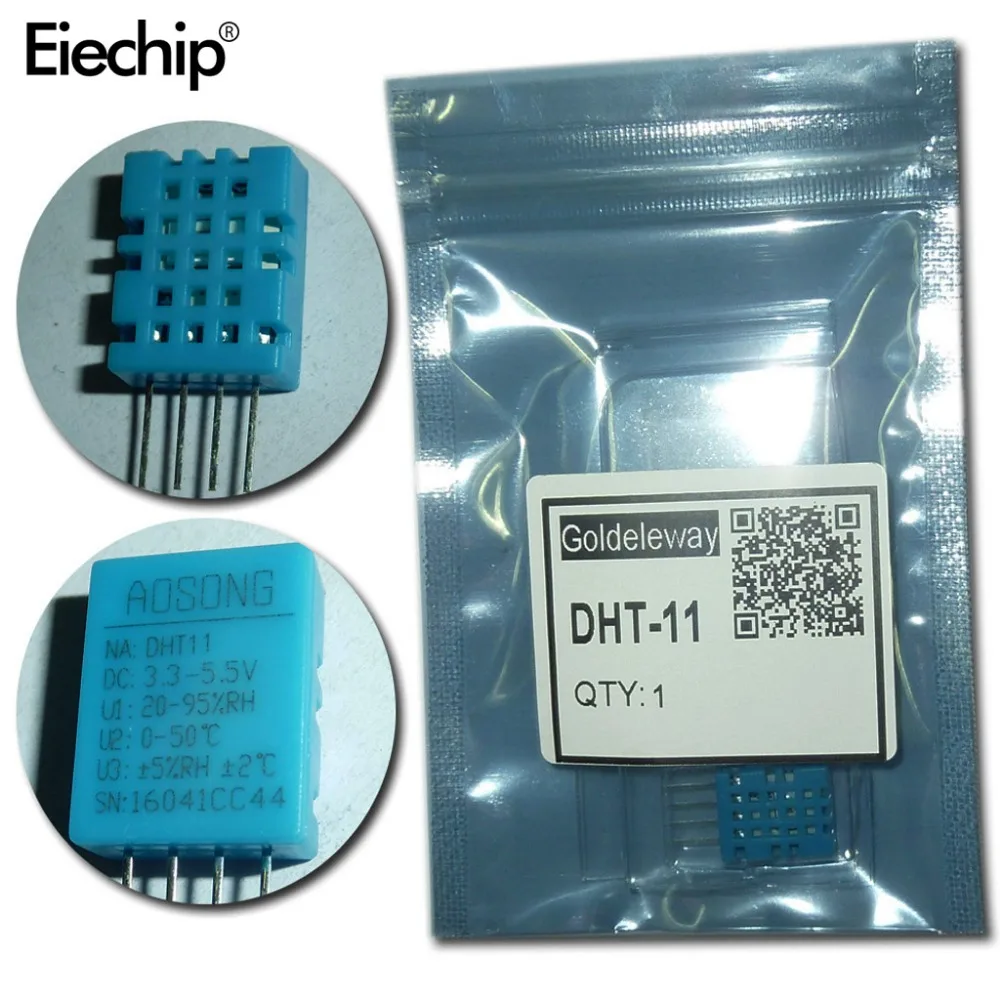 5 шт./лот DHT11 Цифровой Датчик температуры и влажности DHT-11 модуль датчика температуры для Arduino Diy датчик влажности s DHT11