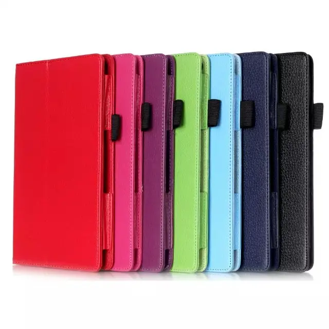 For New Amazon Kindle Fire HD10 2015 Tablet Case Luxury 2 Fold Litchi