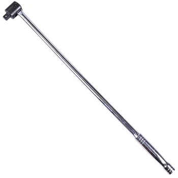 

1Piece 24 Inch Long 1/2 Inch Breaker Bar Socket Driver 180 Degree Flex Head With Spring-Loaded Ball Bearing Socket Wrench Hand