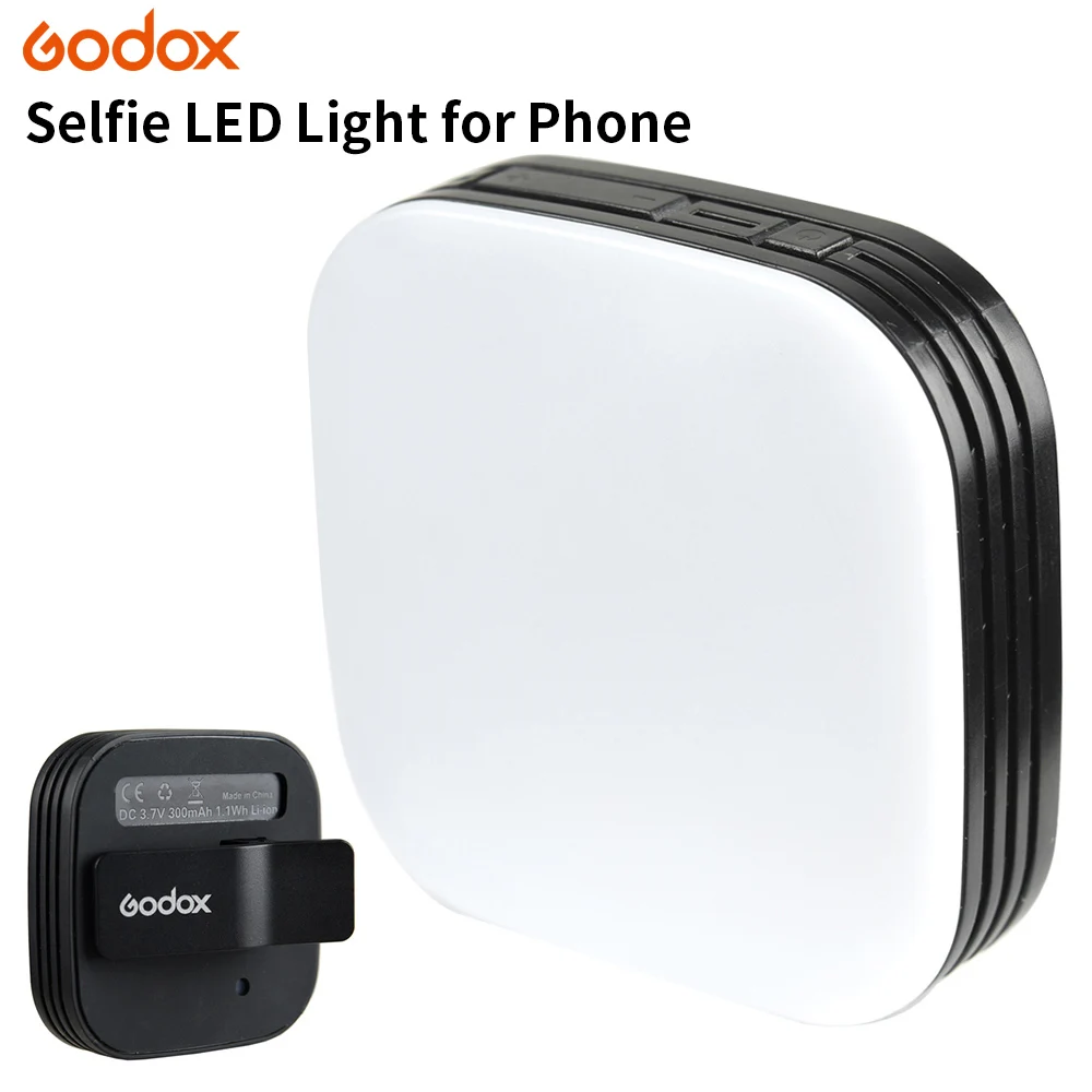Beste Godox M32 Led Selfie Smart Clip Flash Speedlite Met Bulit In Li Ion Batterij Helderheid Verstelbare Voor Iphone Xiaomi