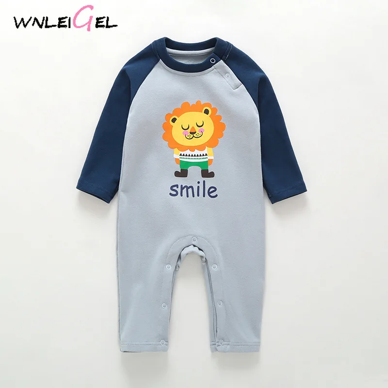

WLG baby clothes toddler cartoon spring rompers newborn cartoon boys girls costume 3-24M
