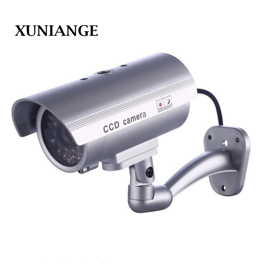 

XUNIANGE Fake Dummy Camera Bullet Waterproof Outdoor Indoor Security CCTV Surveillance Camera Flashing Red LED Free Shipping