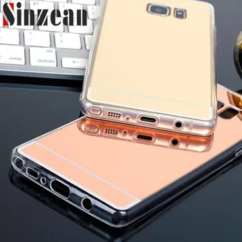 

2018 Sinzean New For Samsung S9 Plus S7 edge Cover Note 8 Mirror Silicone Case For S8 Plus J5/J7A5/A7 TPU Mirror Case 30pcs