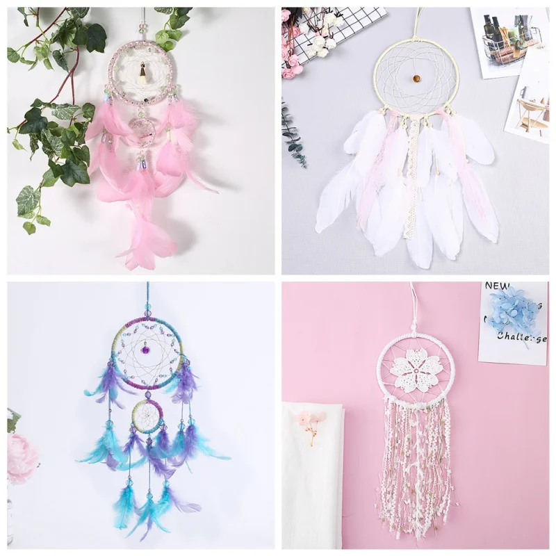 

Dreamcatcher Decoration Vintage Dream Catcher Net Handmade With Feather Home Hanging Craft Gift Ornament Car Hanging