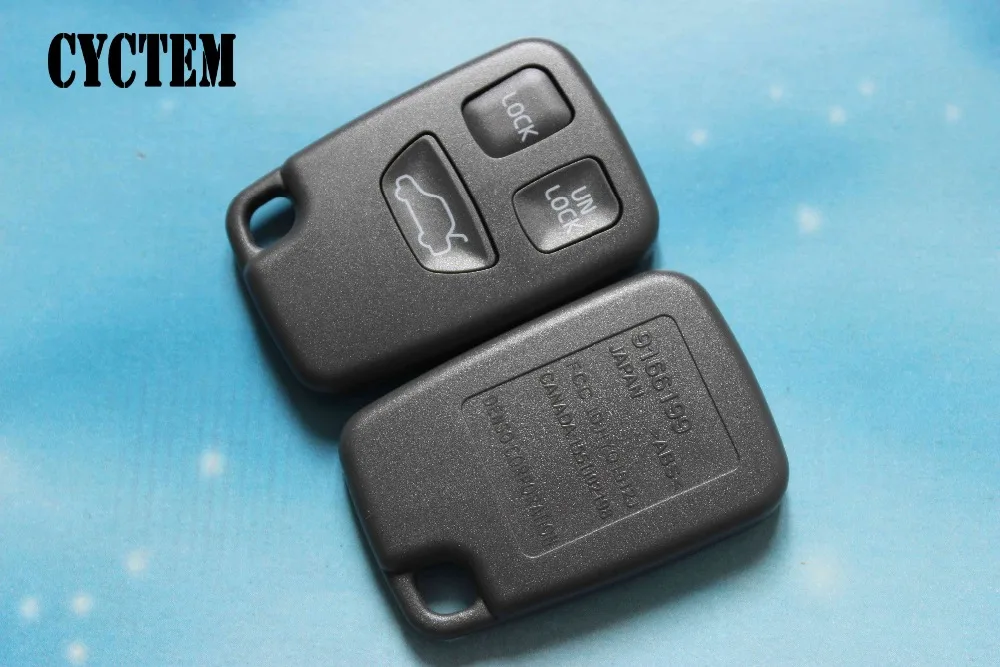 

CYCTEM Car Key Cover 3 Buttons Remote Key Case Shell Replacement Fit For Volvo