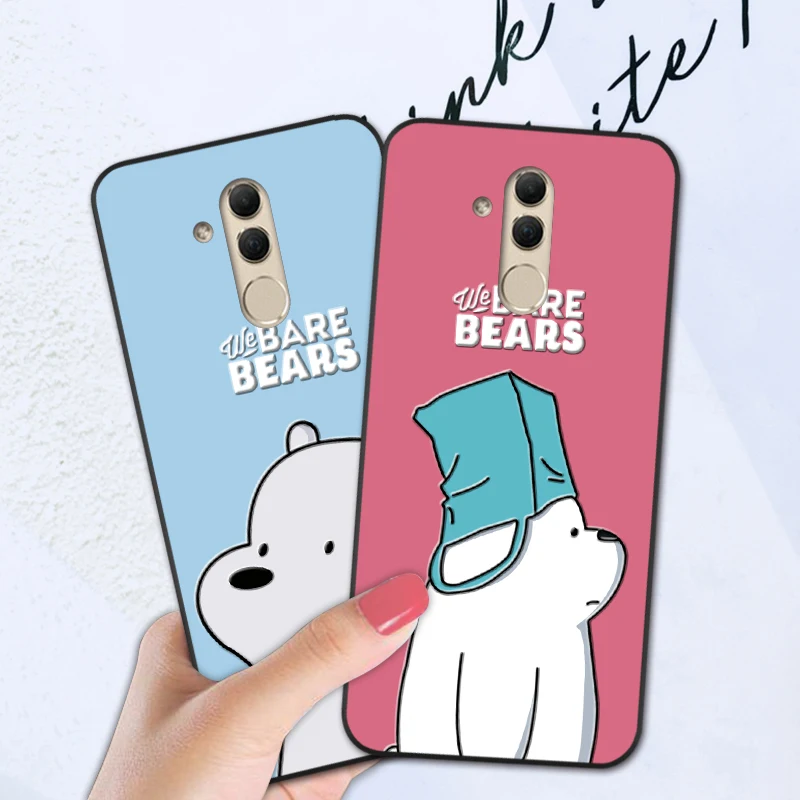 

3D Cartoon We Bare Bears Funny Case For Huawei Mate 7 8 9 10 20 Lite 20X Soft Cover Funda Case For Huawei Honor 8 Pro View 10 20